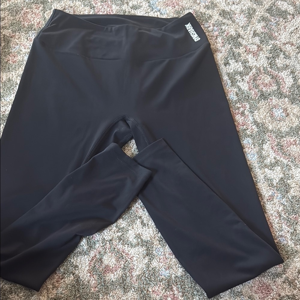 Gymshark Black High-Waist Leggings size L very comfortable